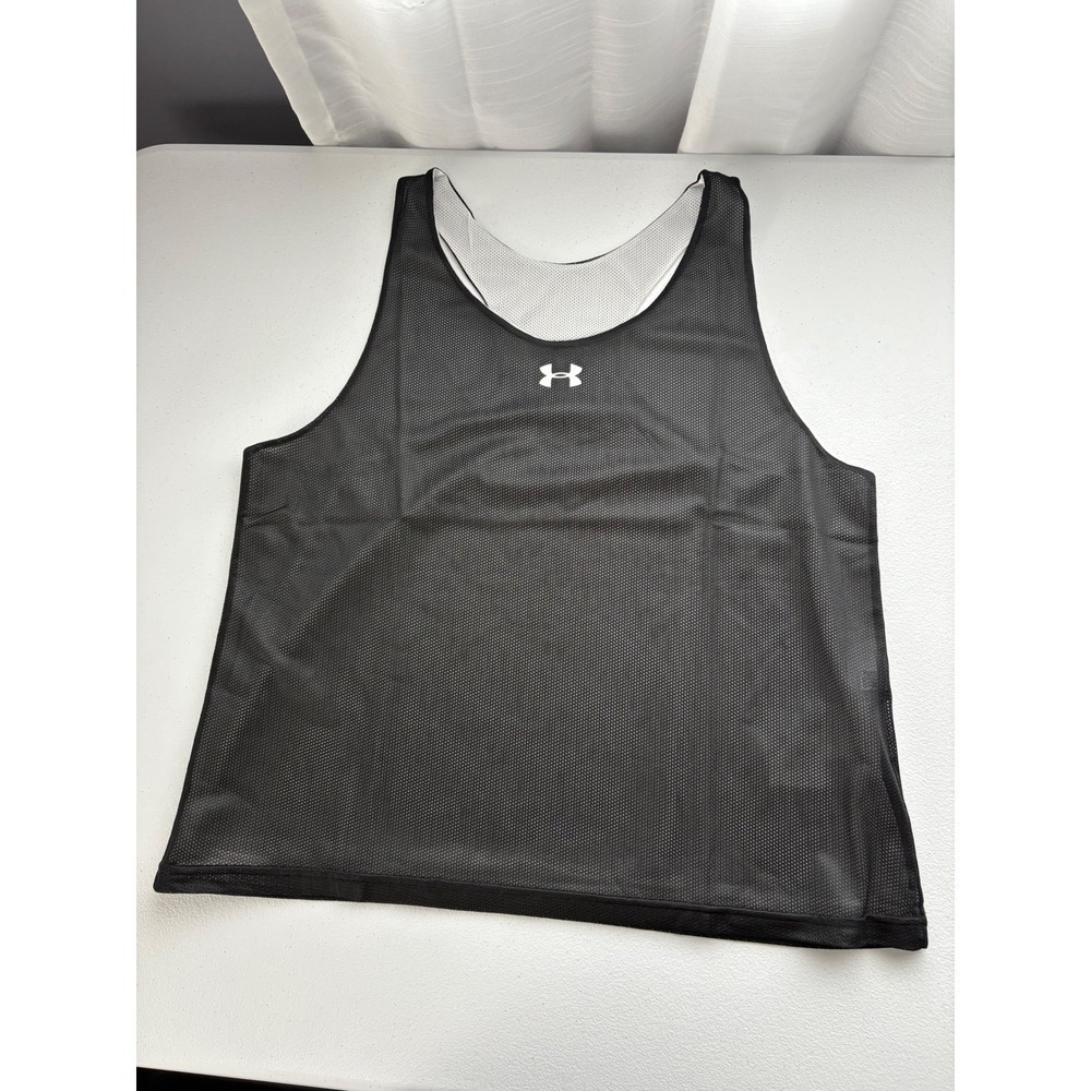 Under‎ Armour Reversible Practice Tank Top Sleeveless Athletic Black White M